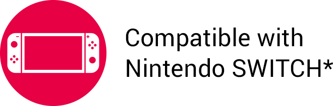 Compatible with Nintendo SWITCH*
